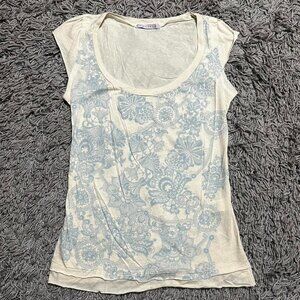 Y2K Monteau Brand Graphic Short Sleeve Tee Size M